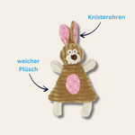Plüsch-Spielzeug Mats – der Hase zum Kuscheln, Kauen & Quietschen